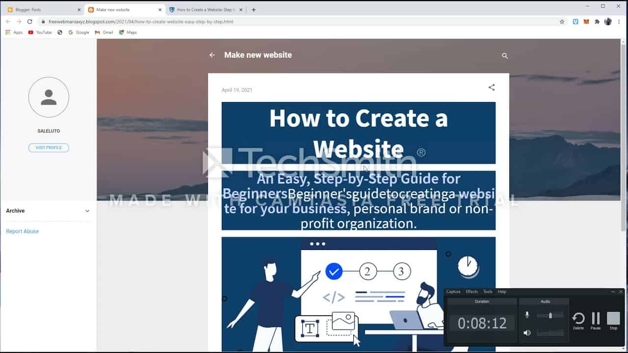How to make a free website complete guide tutorial