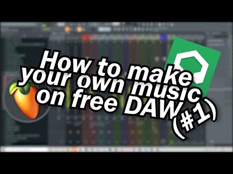 How to make your own music on free DAW #1 (french subtitles)