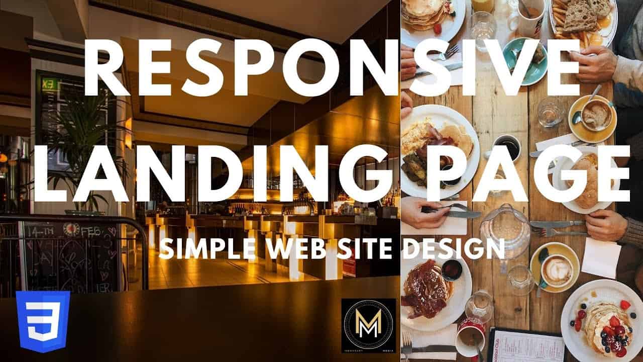 Build a Responsive Website Web Page using HTML & CSS  |  Restaurant Landing Page