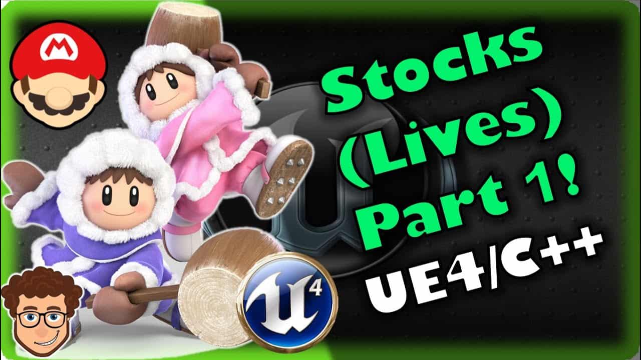 Stocks/Lives (Part 1)! | How To Make YOUR OWN SSB Game | Unreal and C++ Tutorial, Part 19