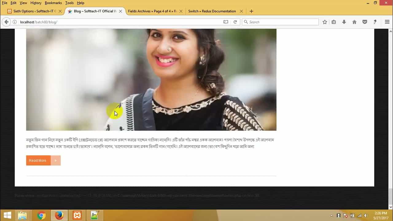 91   WordPress theme development bangla tutorial part 91