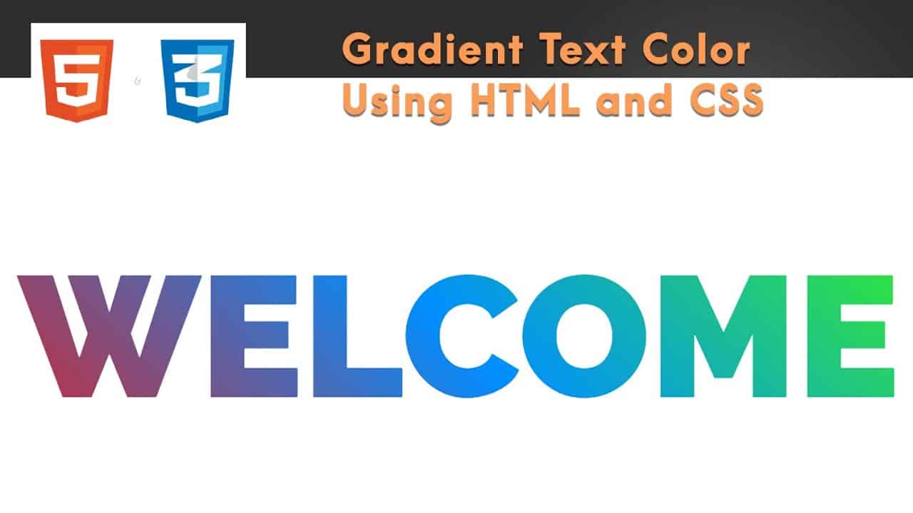 How to Create Gradient Text Using CSS | With Source Code