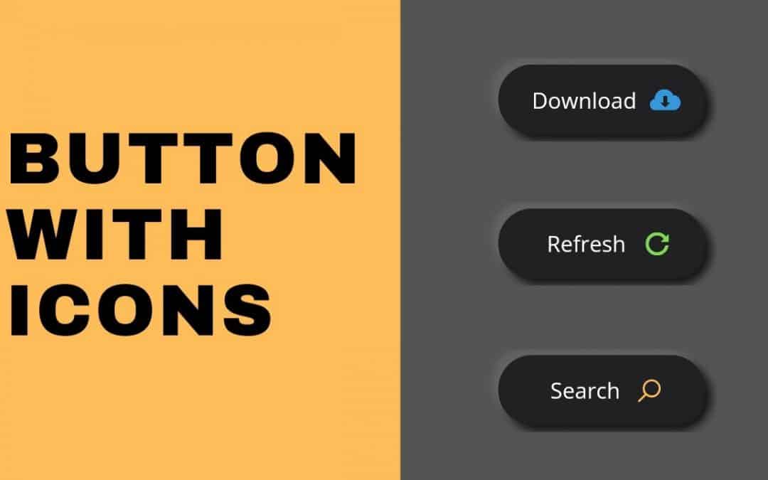 How to create button with icon in html and css | Dieno Digital ...