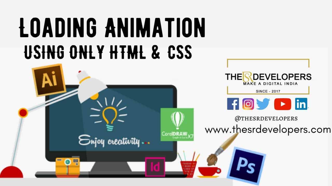 Loading Animation Using Only HTML & CSS#thesrdevelopers #webdesign #loadinganimation