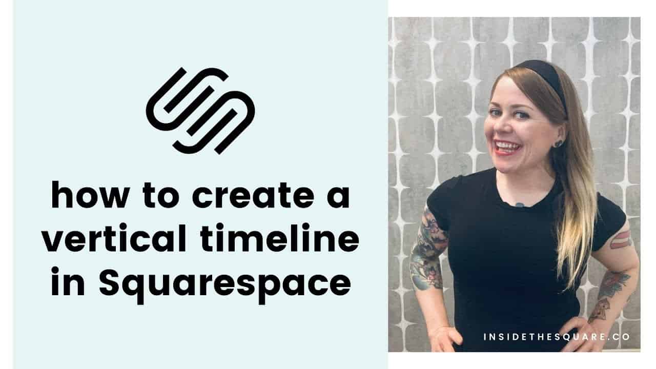 How to create a simple vertical timeline in Squarespace // Squarespace CSS Tutorial