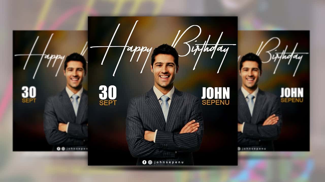 How to design your own HAPPY BIRTHDAY Flyers | Photoshop Flyer Tutorial For Beginners