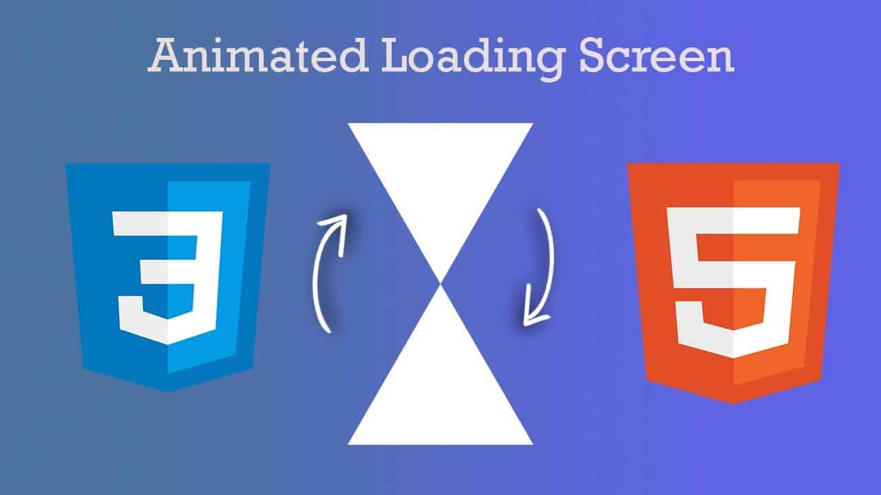 Animated loading page for website tutorial | HTML CSS