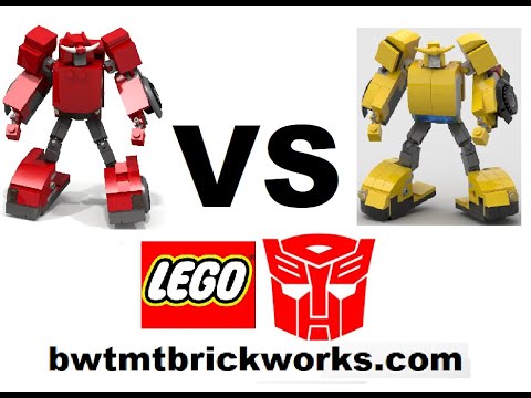 BWTMT Brickworks Lego Transformers Minibot Deathmatch FINALE Cliffjumper V Bumblebee
