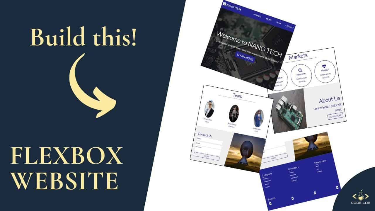Build a responsive website with Flexbox | #1 Set-up | CSS | Flexbox