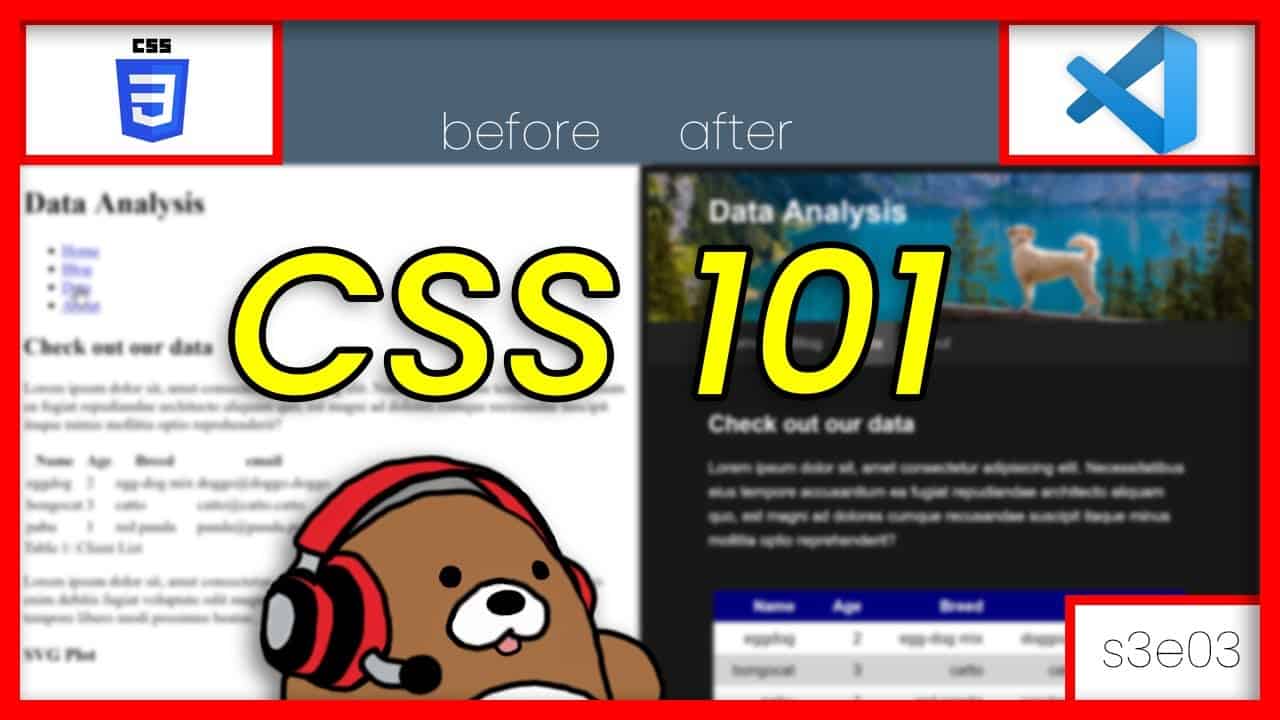 CSS 101; How to create a dark-theme website; VS Code | Tutorial 3/13 | Julia Web Tools for Beginners