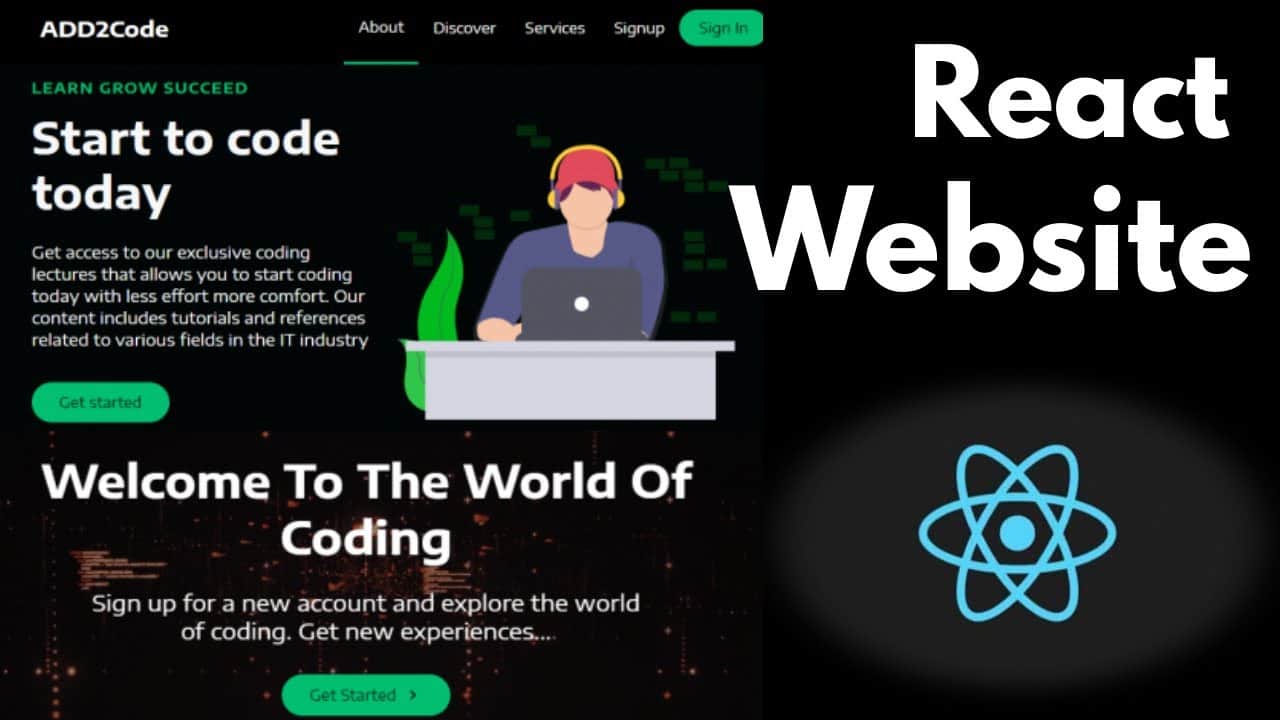 React Website Tutorial - Build a Simple React Website | Create a Simple Website with React | React