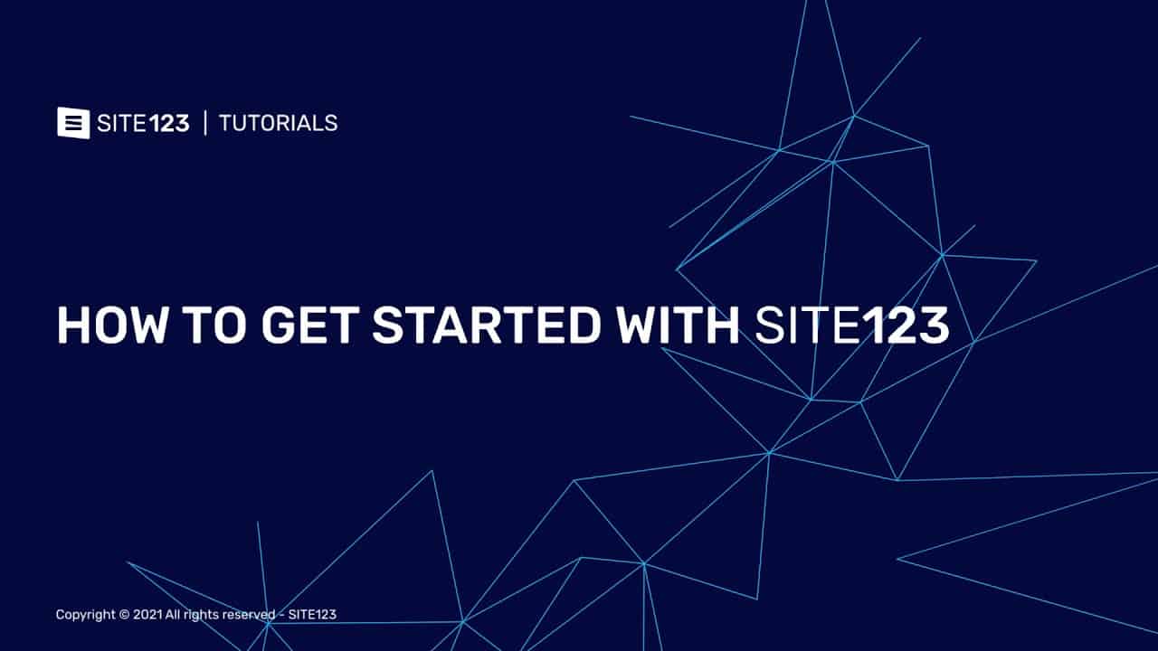 SITE123 - How to Create a Website with SITE123