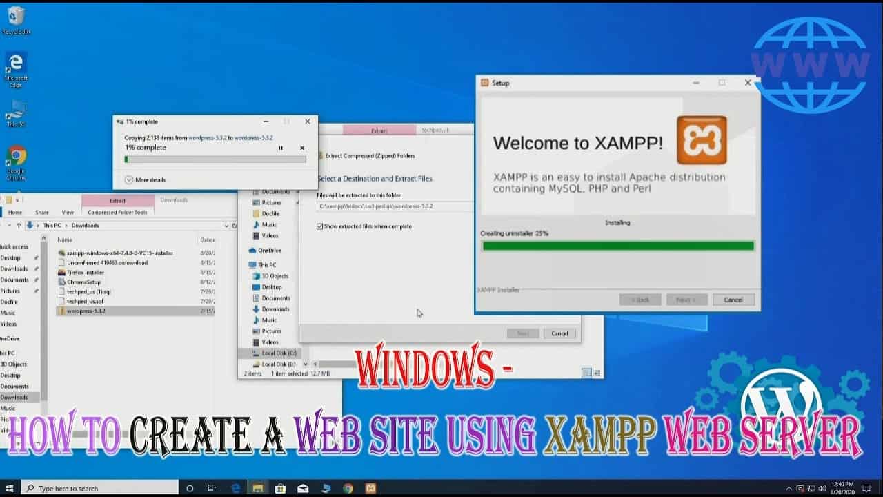 Windows - How to Create A Web Site Using XAMPP Web Server