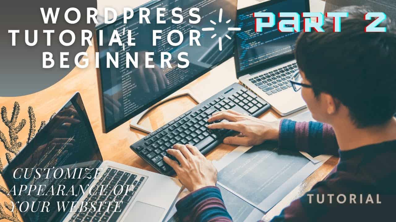 Wordpress tutorial for beginners - Customize Appearance Of Your Website (Part 2)