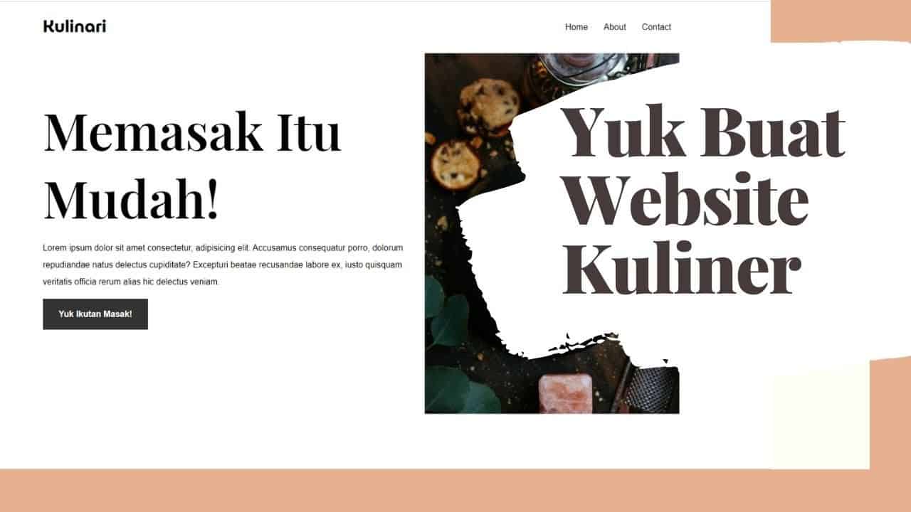 Membuat Website Kuliner Dengan HTML dan CSS