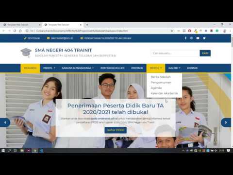 Membuat Template Website SEKOLAH Modern & Elegan dengan HTML, CSS & Bootstrap