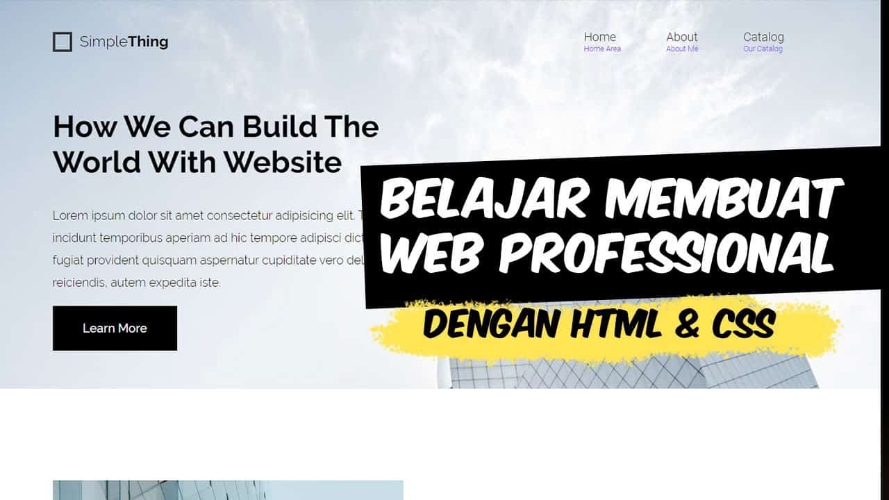 Cara Membuat Web Professional Dengan HTML Dan CSS: Temanya Perkantoran