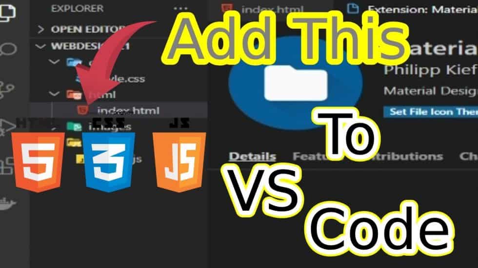 vs code for html css js