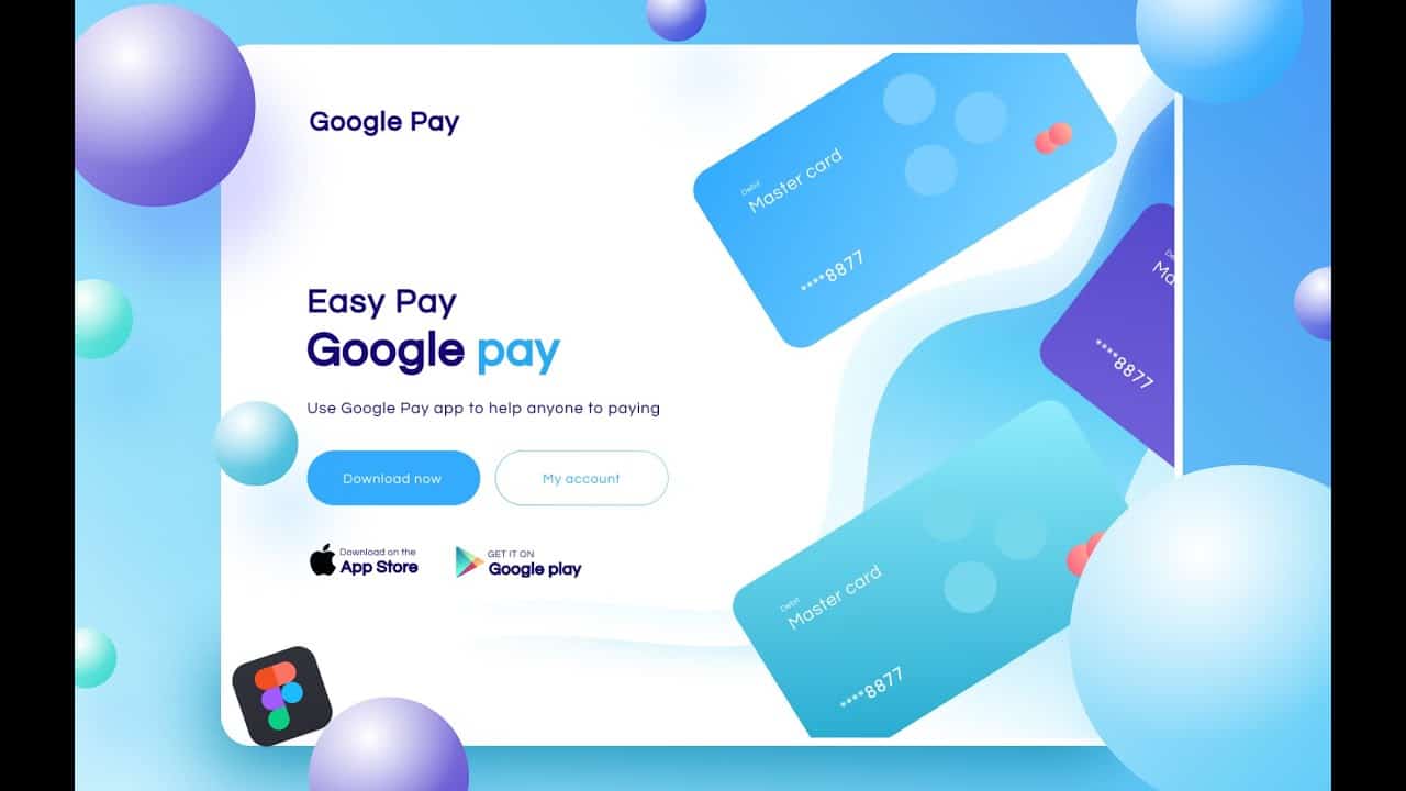 Creative Website Design (2021)  || Figma tutorial | Landing Page Design | Google Pay Design