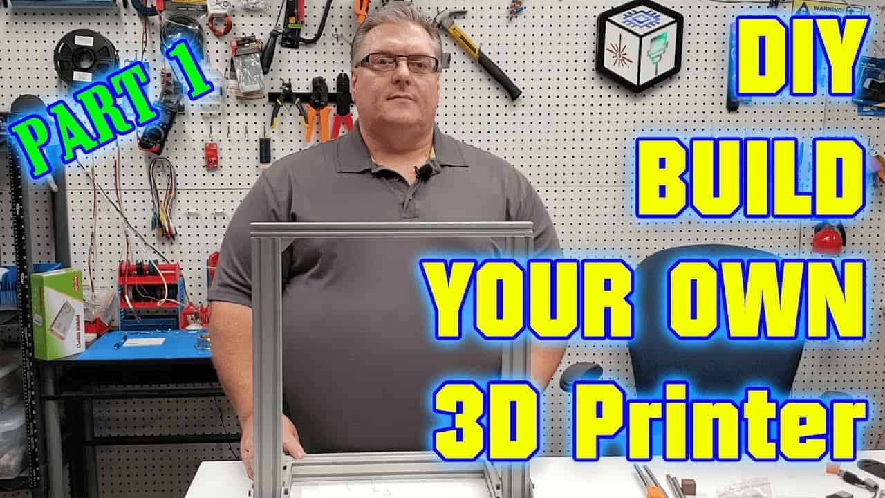 DIY 3D Printer Build Your Own  - Part 1 The Frame (Step By Step Guide)