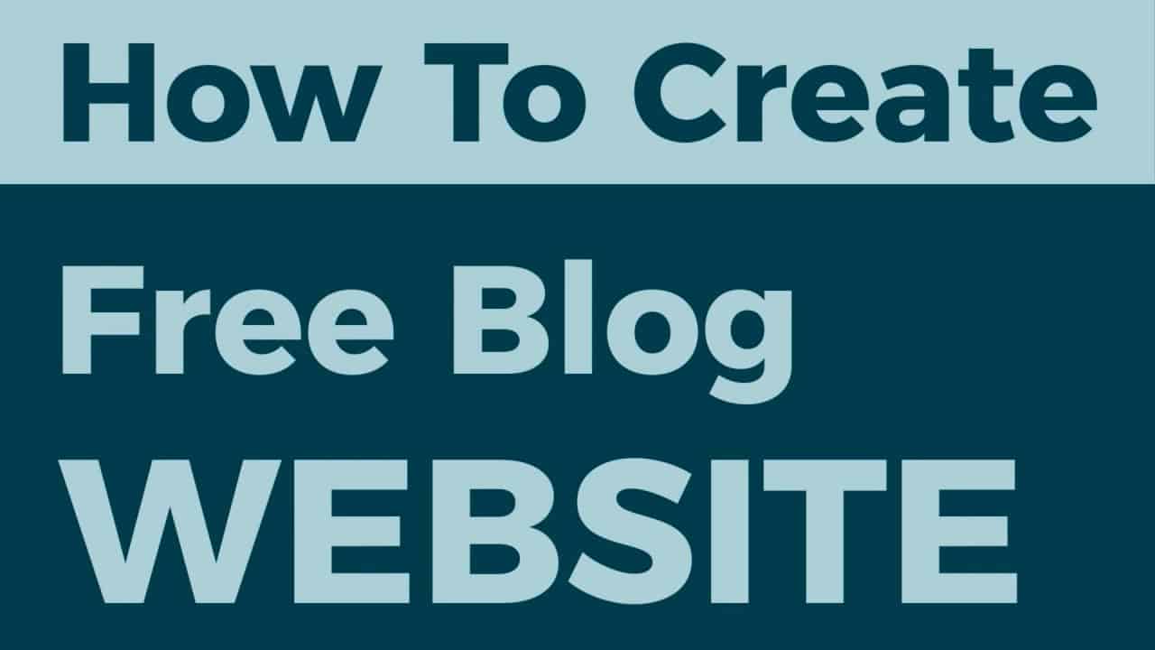 how to create a blog for free youtube