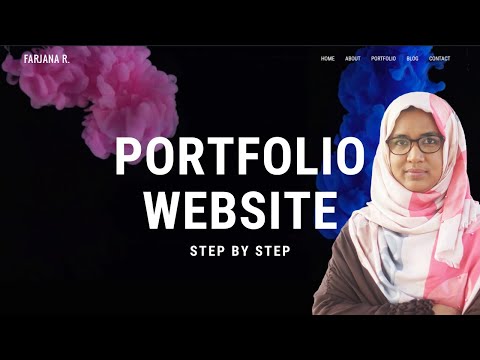 How to make portfolio website in wordpress | Step by step tutorial