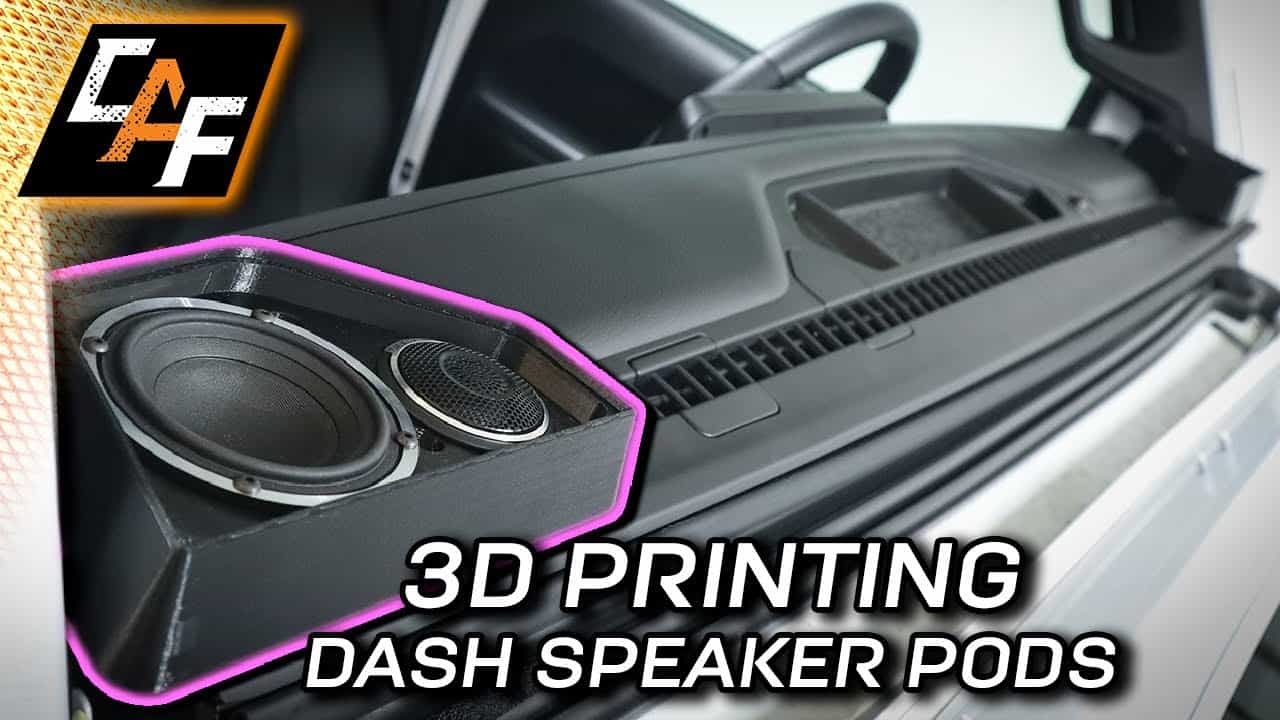 You challenged me! 3D Printing Dash Speaker Pods