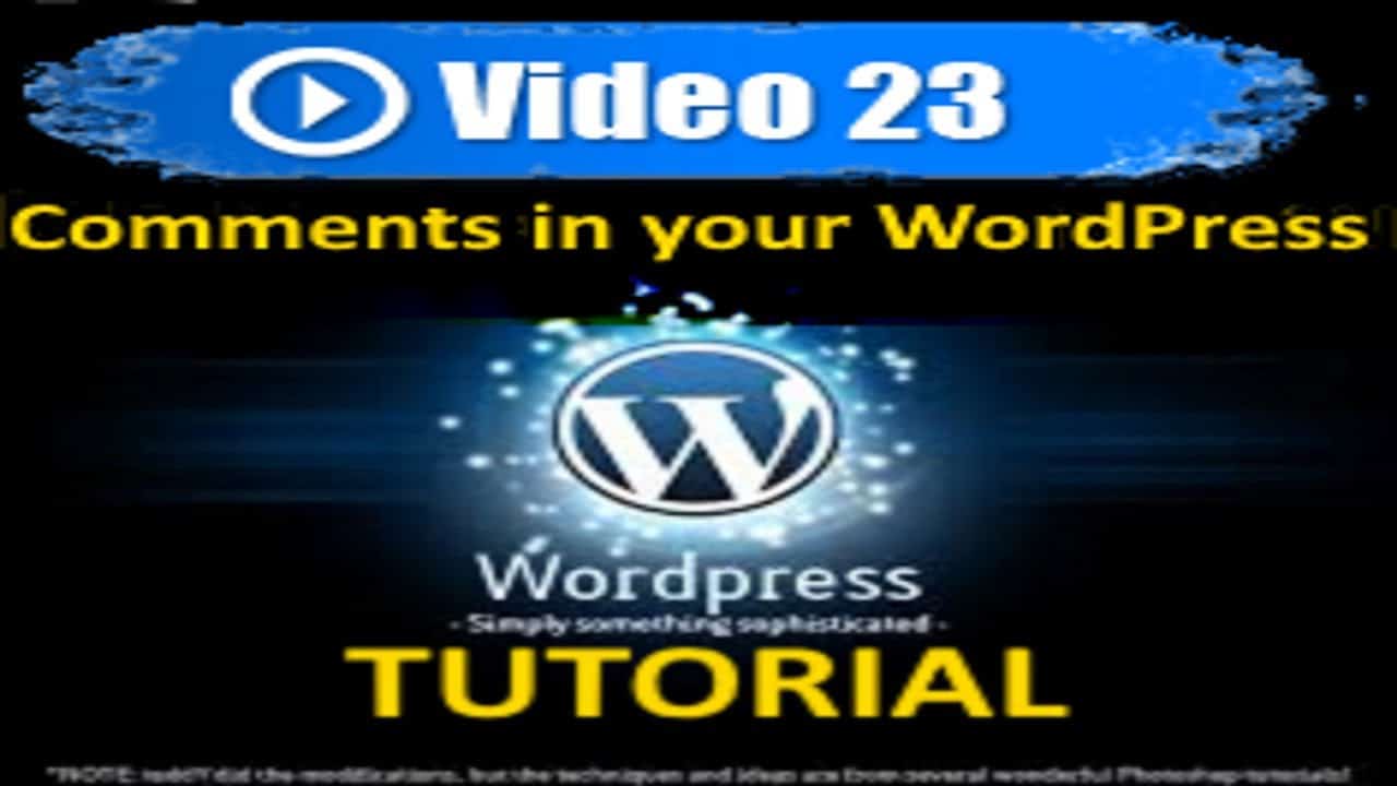 Wordpress Tutorial - Comments in your WordPress site - Mastering Wordpress in under 60 minutes