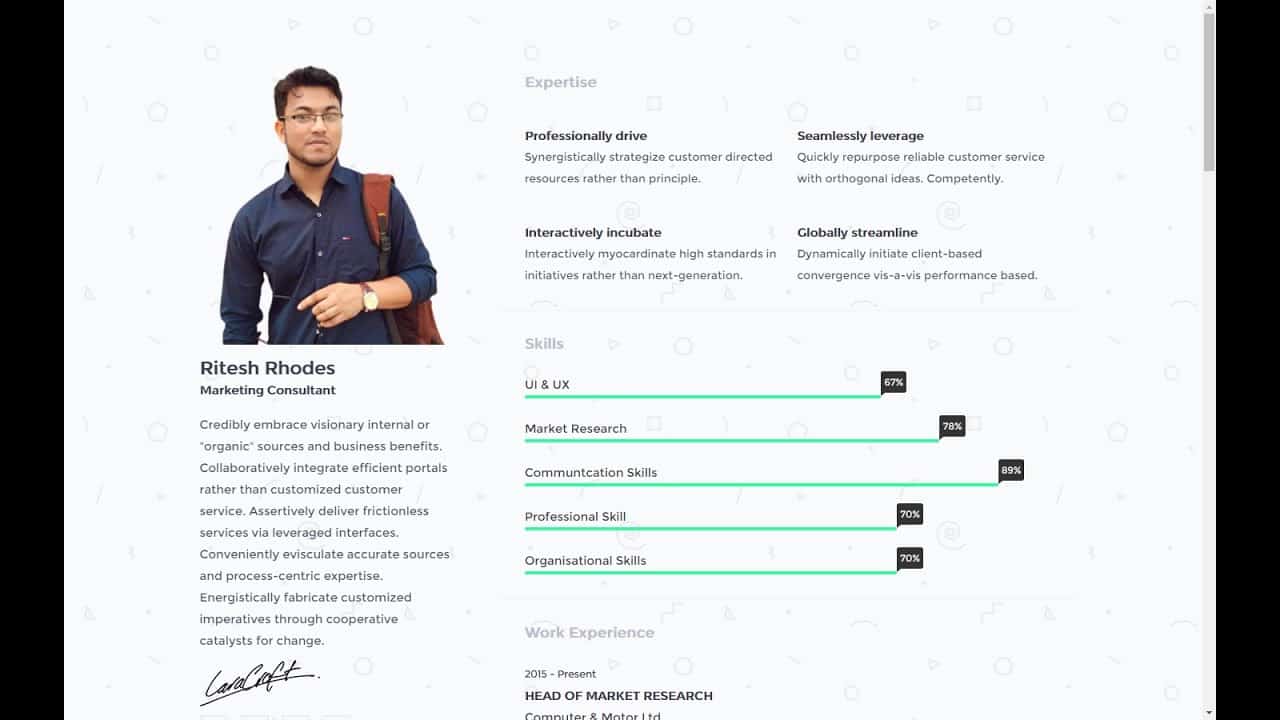 How To Make A Resume Website | HTML & CSS