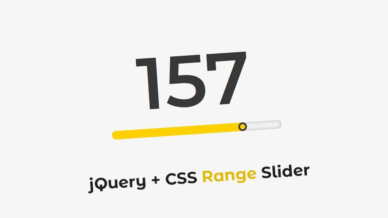 jQuery + CSS Range Slider | Custom Value Range Slider | Web Design Tutorial | DesignTorch