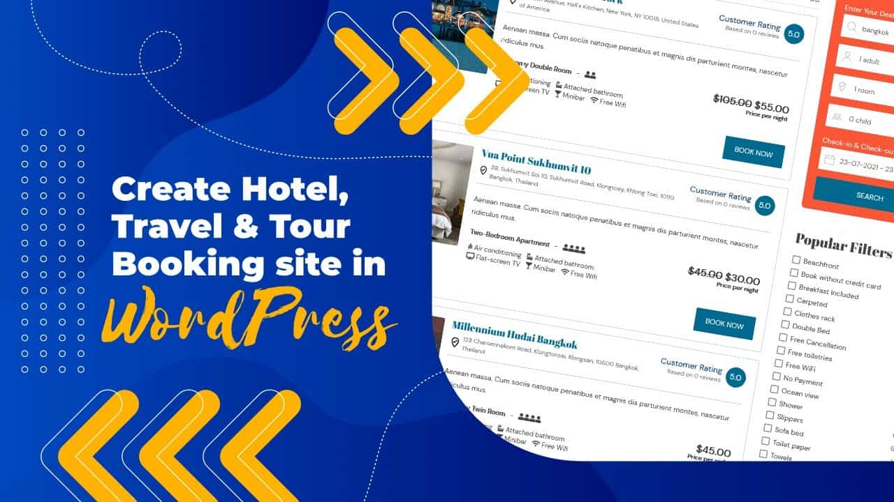 How to Make a Hotel Booking, Travel & Tour Booking Website with WooCommerce | WordPress Tutorial