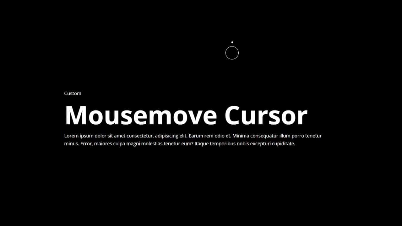 Custom Cursor Using CSS & Vanilla JavaScript