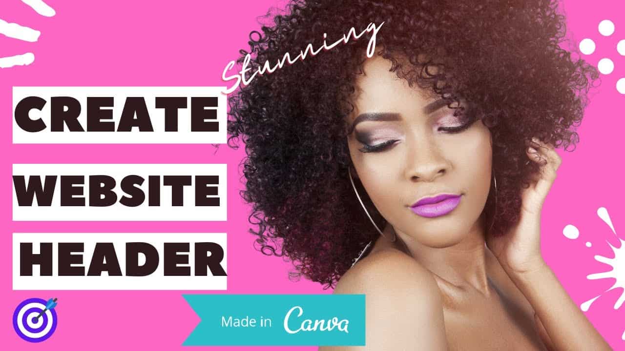 How to create a stunning website header on Canva || CANVA Tutorial