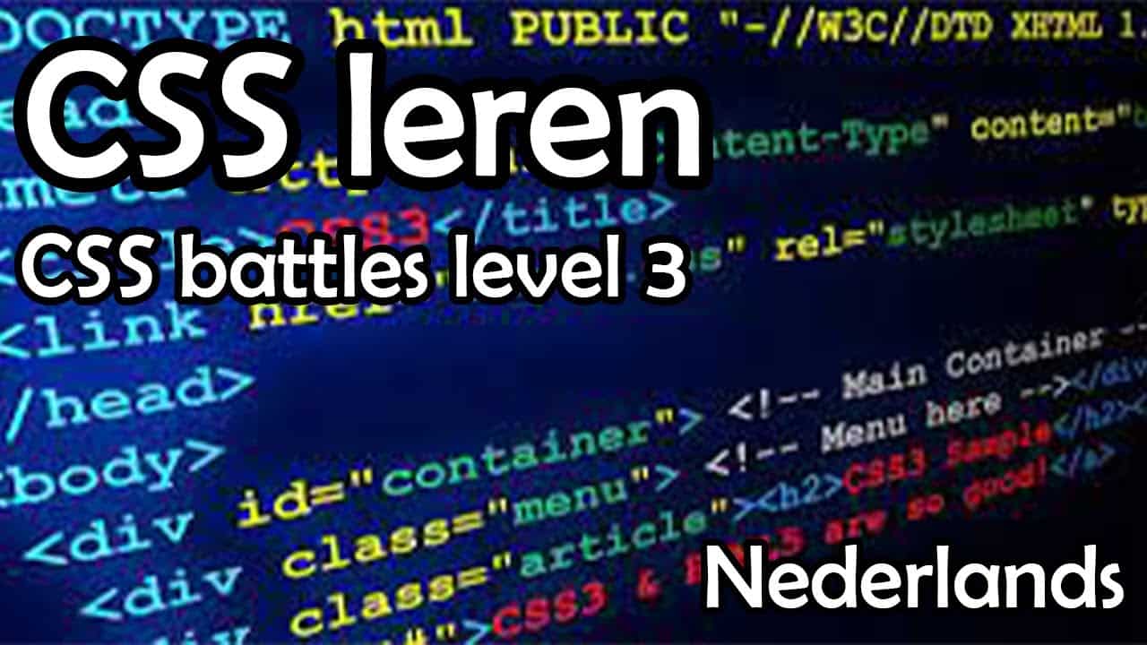 CSS leren | cssbattles nederlands #3