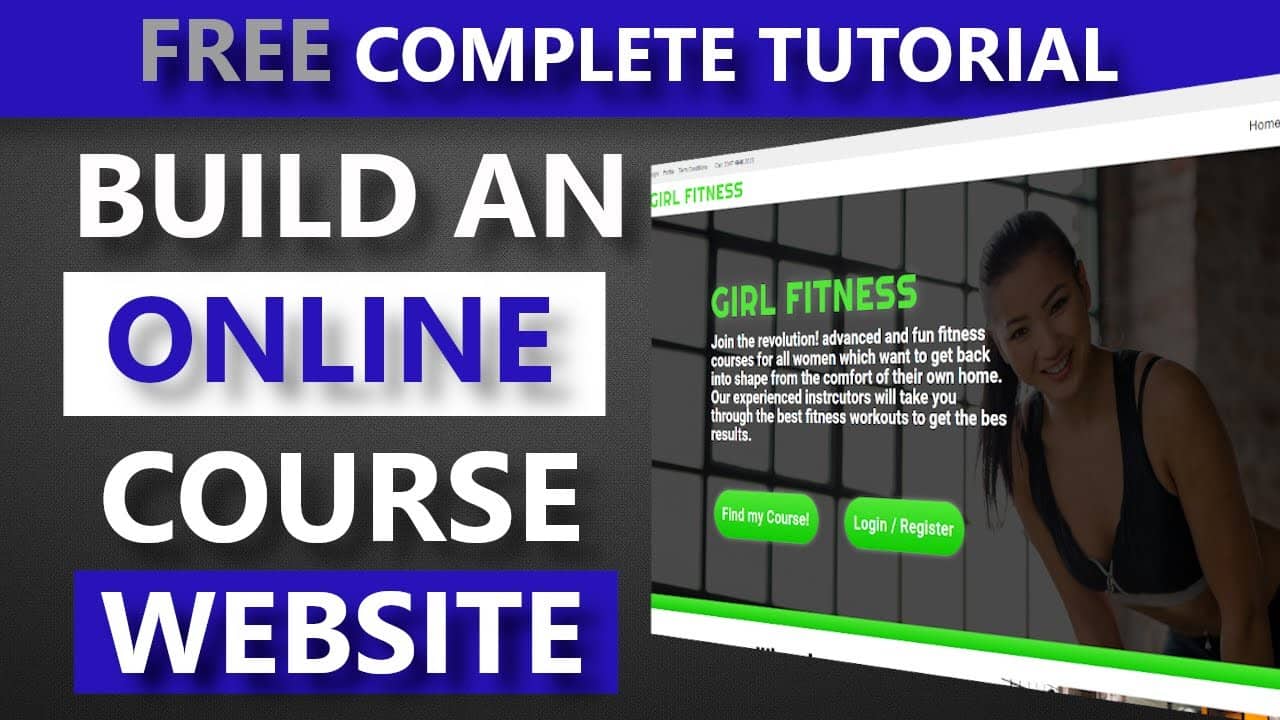 Build an online course website with WordPress FREE  - Sell online courses from your own website
