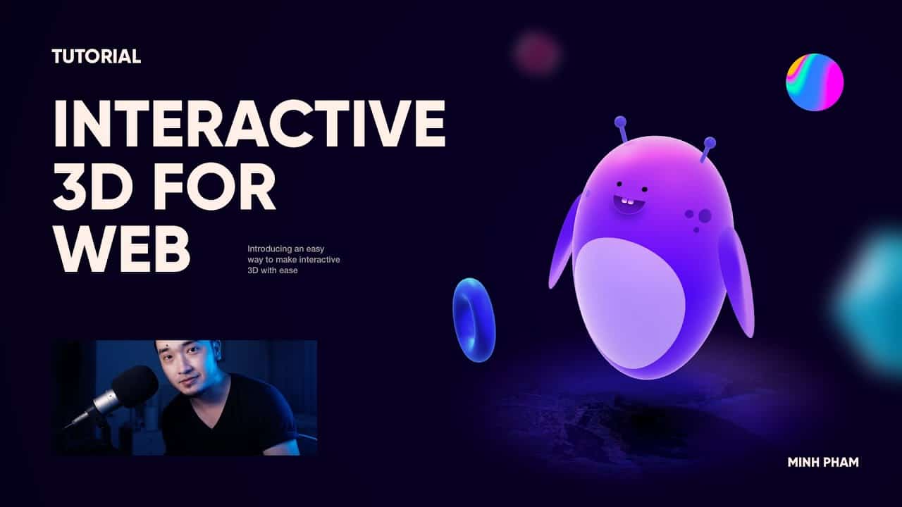 Making a 3D interactive character for web with Spline - Tutorial