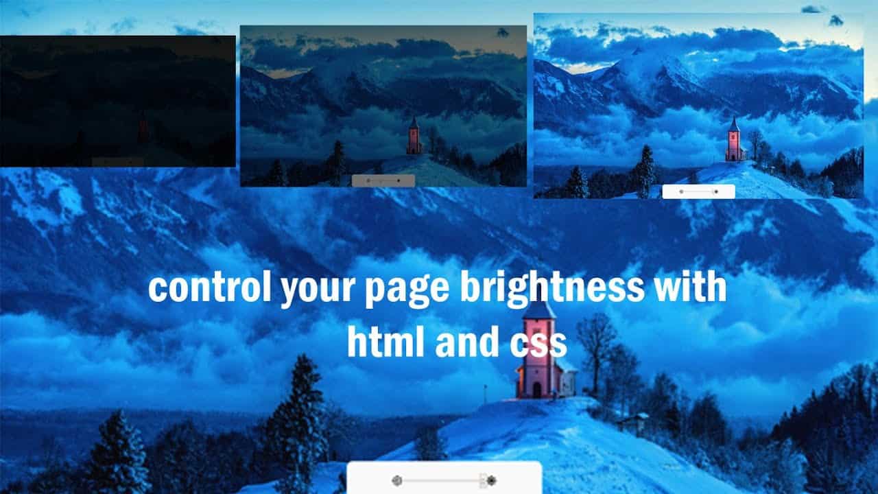 javascript brightness controler || custom brightness controler || HTML CSS JAVASCRIPT