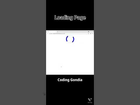 How to create Loading animation in HTML & CSS | Loading Page #shorts