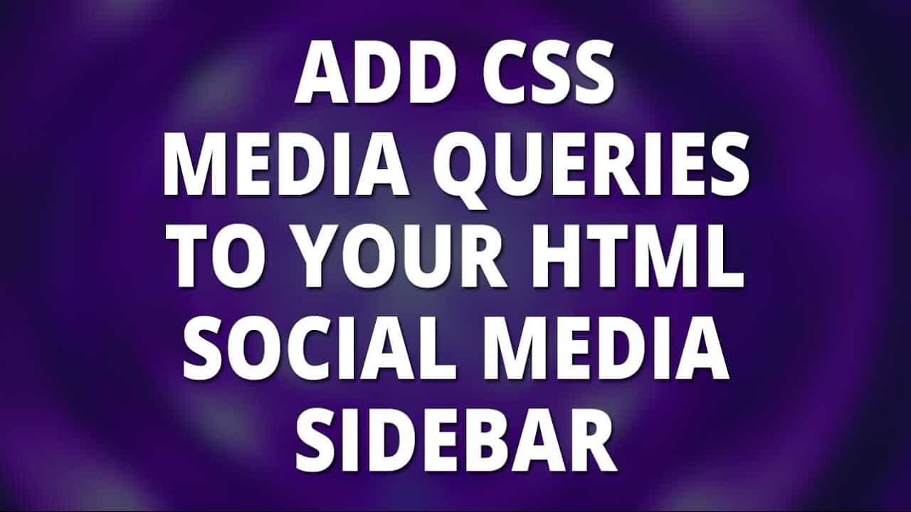 Bootstrap Website - Add CSS Media Queries To Your HTML or Bootstrap Website