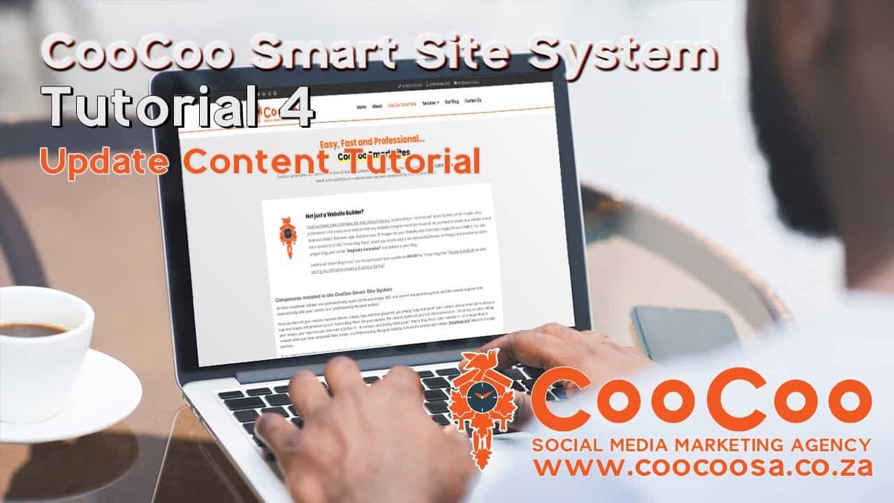 CooCoo Smart Site - Tutorial 4 - (Update Content) - Build your Joomla website in under 60 minutes!