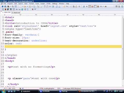 CSS Tutorial 1 - Introduction to CSS