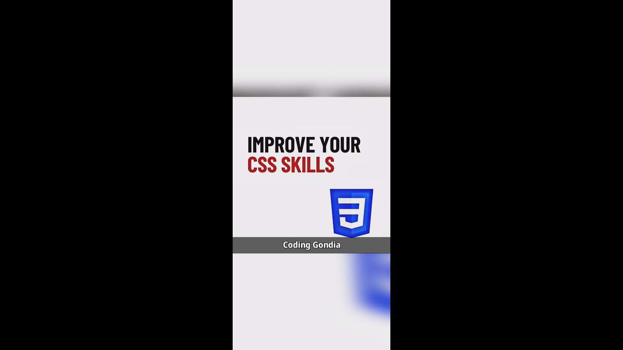 How to Improve Your CSS Skills  #shorts #CSS #CodingGondia