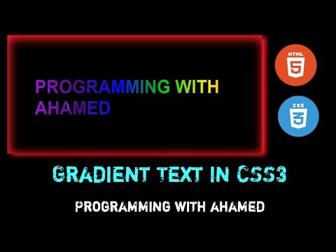 How to Create Gradient on text in CSS |HTML and CSS| |Web Development| |Web Designing|