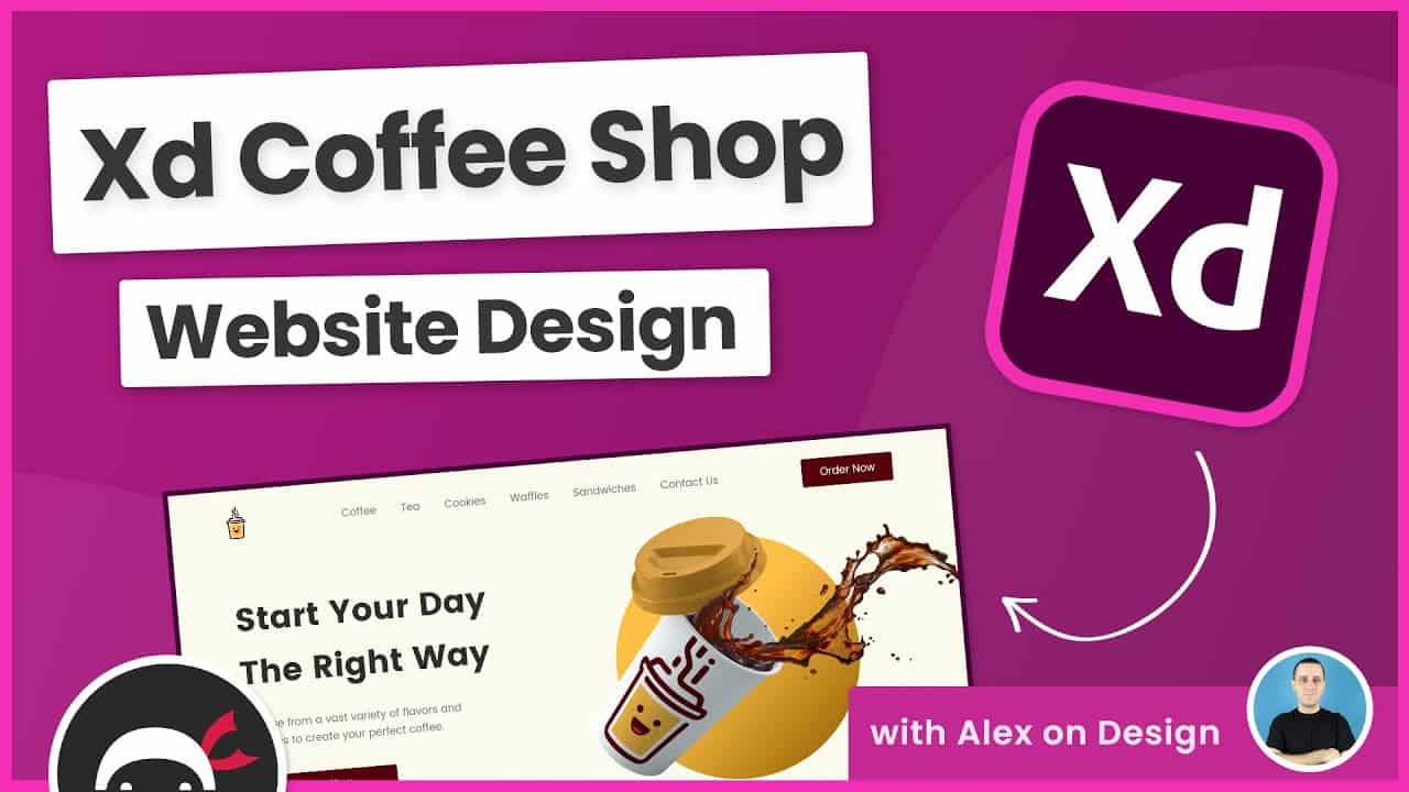 Adobe Xd Coffee Shop Website Design Tutorial