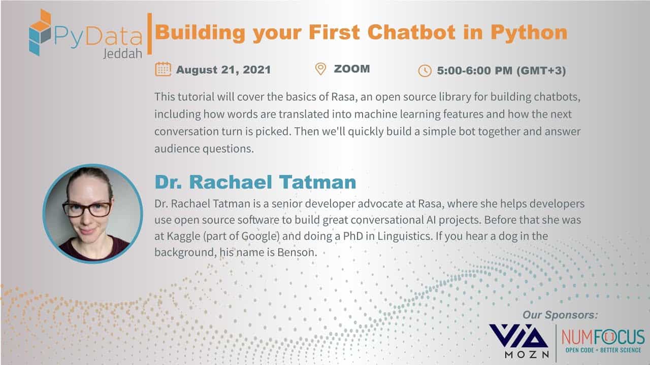 Building your first chatbot in Python - Rachael Tatman | PyData Jeddah