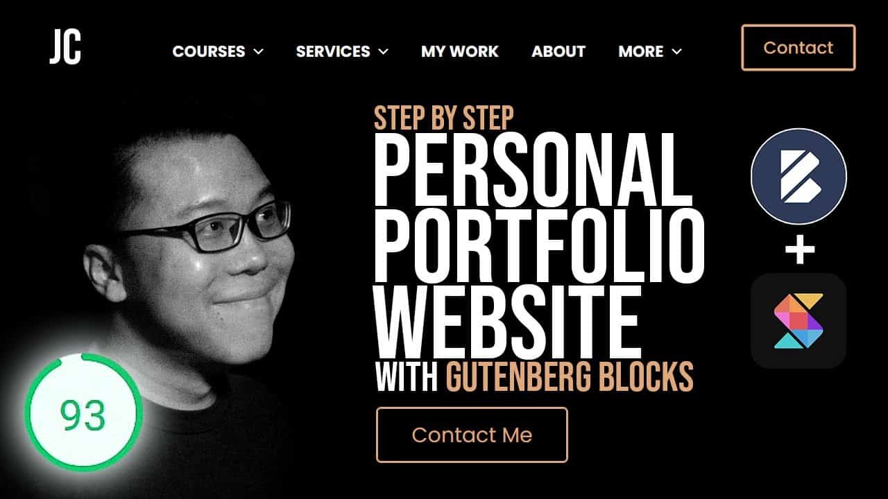 Create A Personal Portfolio Website with WordPress Gutenberg Blocks