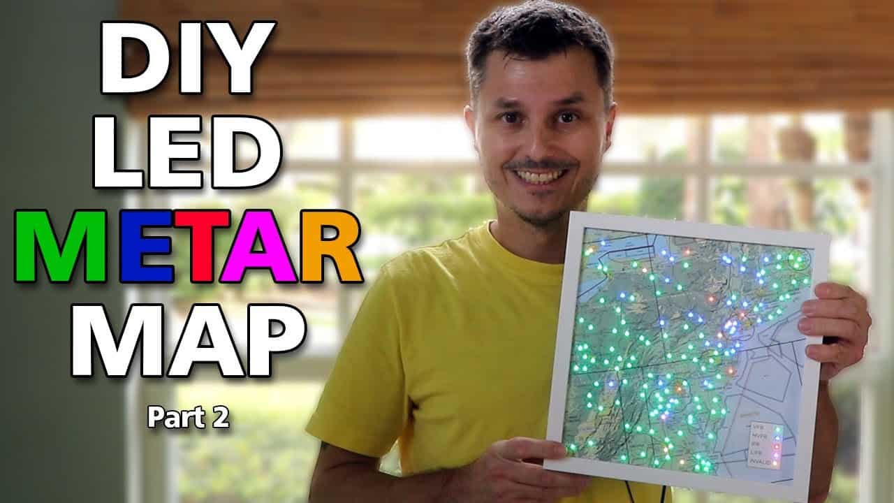 DIY LED METAR Map. Build your own desktop METAR map. Part 2
