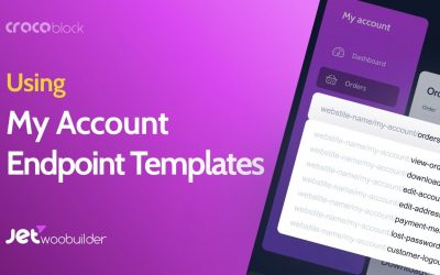 Do It Yourself – Tutorials – How to Use WooCommerce My Account Endpoint Templates | JetWooBuilder