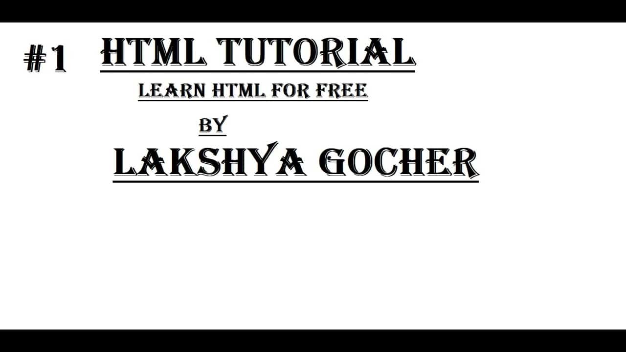 Learn HTML | HTML Tutorial | Make Your Own Web Page | Introduction | HTML Part # 1