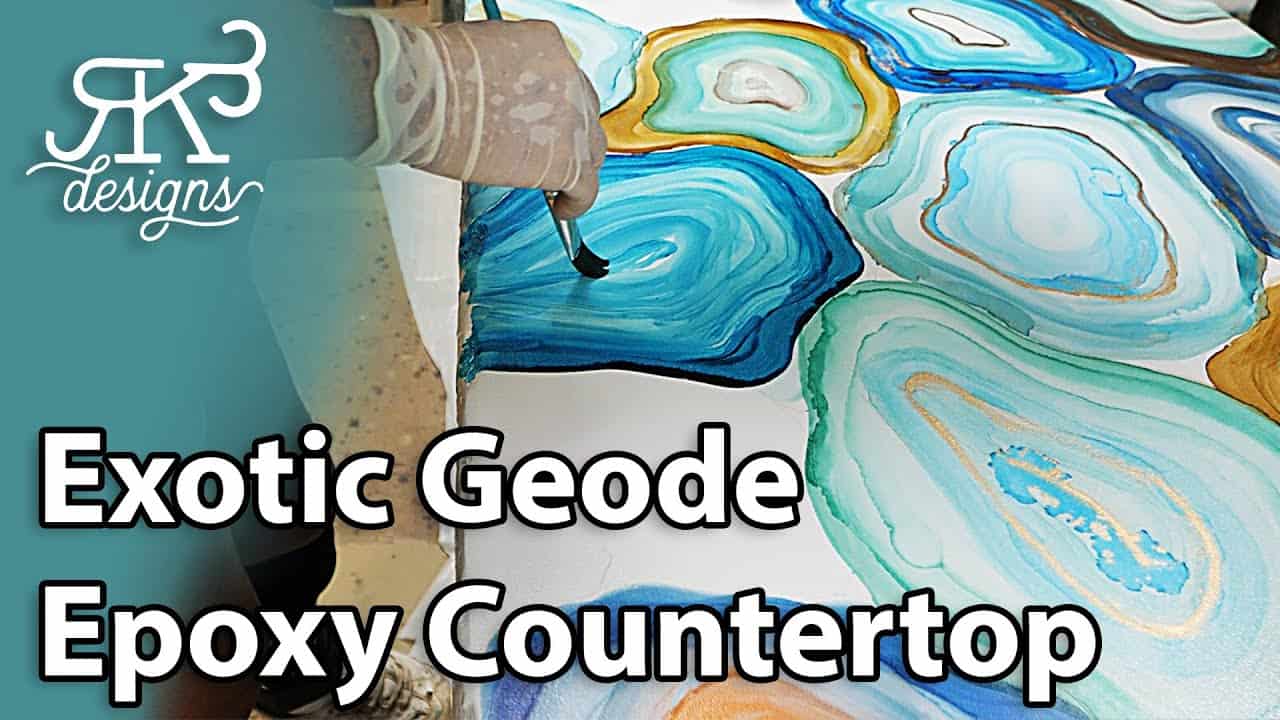 You Can Make Your Own DIY Geode Countertop | RK3 Designs